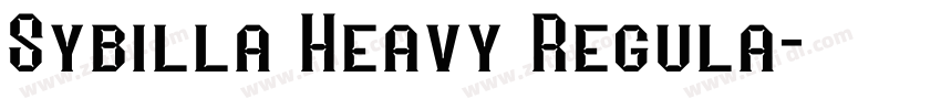 Sybilla Heavy Regula字体转换